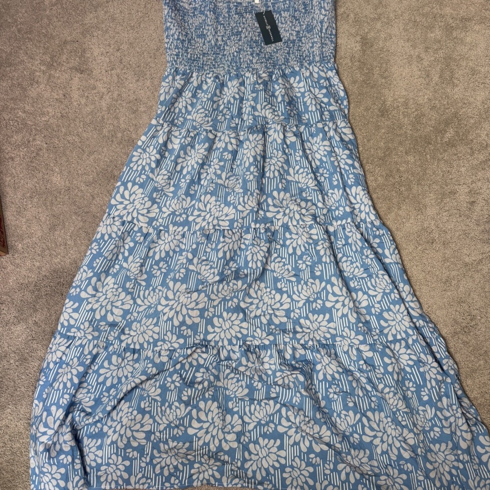 NEW Michelle Mcdowell Women's XL First Bloom Blue Salem Dress